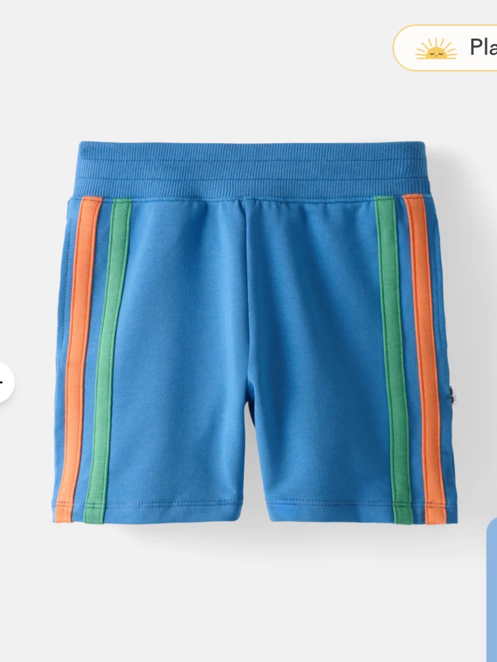 NWT Little Sleepies Major Blue Side Stripe Short